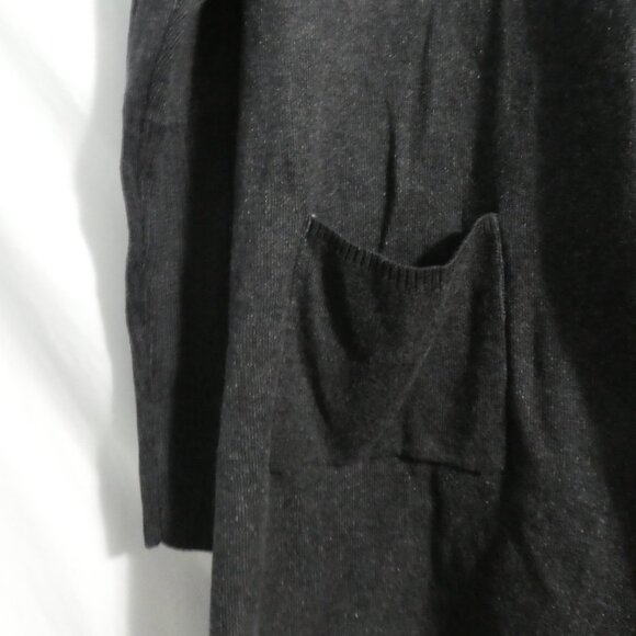 DYNAMITE | medium | Charcoal Long Sleeve Open Front Cardigan With Pockets | NWT - Picture 6 of 16
